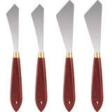 Painting Knife Set Painting Mixing Scraper Stainless Steel Palette Knife Painting Art Spatula with Wood Handle Art Painting Knife Tools for Oil Honoson