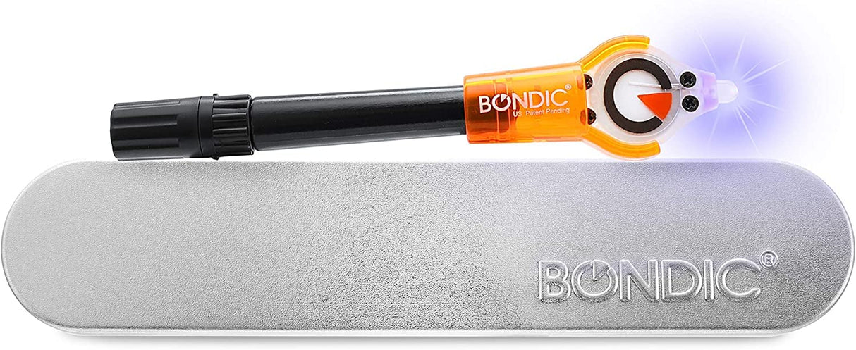 Bondic UV Liquid Plastic Welder, Super Glue, Cures Quickly, UV Resin Kit with Light for Home, Plastic, Jewelry (LED Light & Liquid Cartridge in a Tin BONDIC