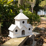 HHWODB Birdhouse Premium Bluebird Houses for Outside, Attract Beautiful Birds to Your Garden and Yard - Durable Outdoor Birdhouses 4 Hole Bird Houses HHWODB
