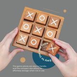 BSIRI XO Blocks (L) Tic Tac Toe Board Games-Ideal for Kids Games, Family Games and Game Night for Adults, Farmhouse Decor for Coffee Table Decor, BSIRI