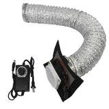 HOCENWAY Upgrade 3-Layers Filter System Smoke Exhaust Kit with 5000RPM Fan and Speed Control Power Adapter for All Laser Engraver 3D Printer HOCENWAY