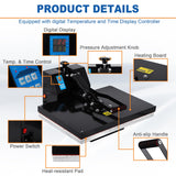Iglobalbuy 16x24" Clamshell Heat Press Sublimation Machine, Digital Control Heat Press Transfer Printer, Large 16" x 24" Industrial Clamshell Design Iglobalbuy