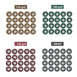 Rocaris 40 Pack 1 inch Abrasive Wheel Buffing Polishing Wheel Set for Rotary Tool - 25mm… Rocaris