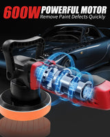 AVID POWER Buffer Polisher, 6-inch Dual Action/DA Polisher for Car Detailing, Random Orbital Car Buffer Polisher Waxer Kit with Variable Speed & 3 AVID POWER