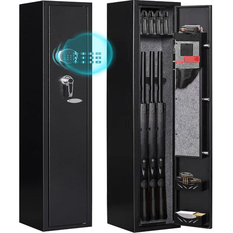KAER 2-Gun Safes for Home Rifle and Pistols Electronic Gun Security Cabinet Quick Access Gun Rifle Gun Security Cabinet Safes Gun Cabinet for KAER