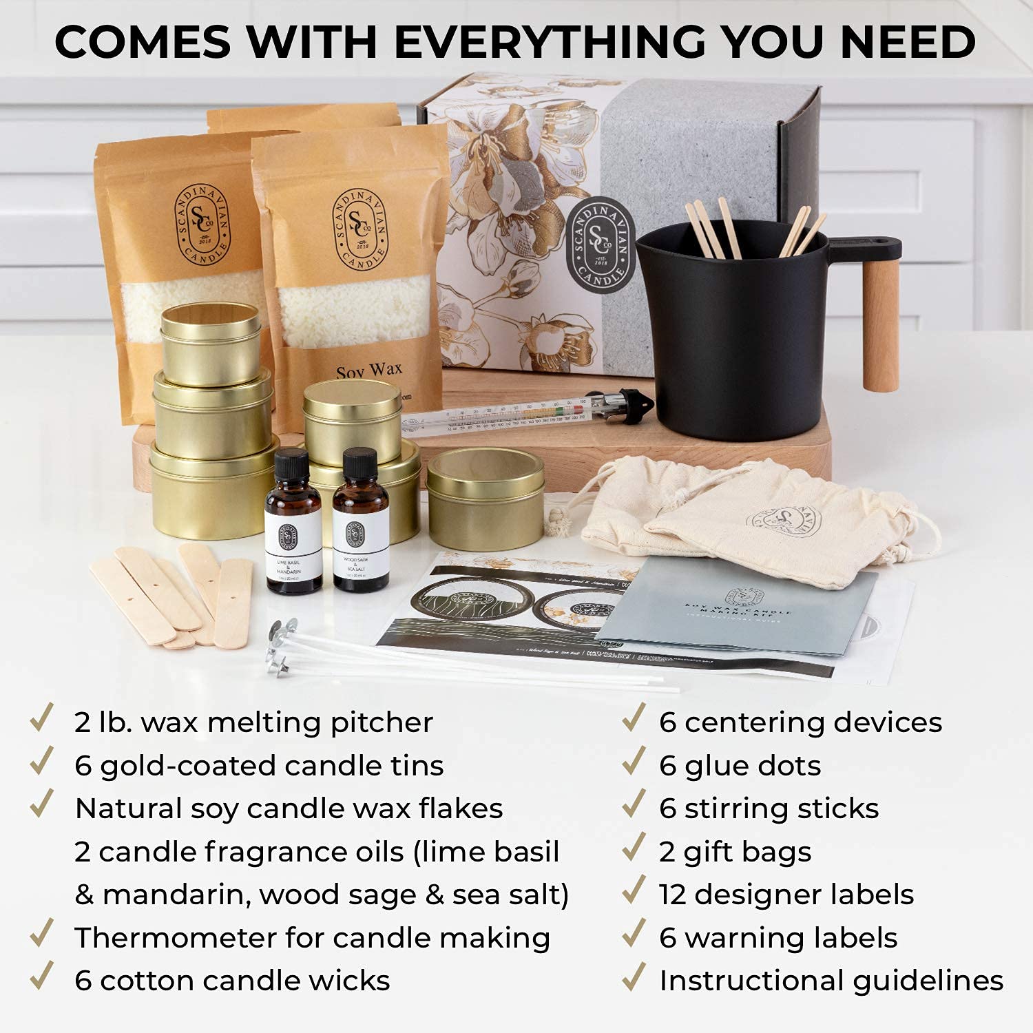  Luxury Candle Making Kit - Professional Candle