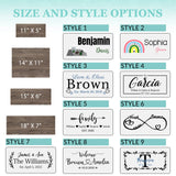 Custom Wood Signs Personalized Family Name Sign for Home Decor Customized Wooden Name Plaques Board with Text for Wall Art Door Kitchen Farmhouse SIMIEEK