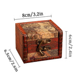 GemJelry Wooden Jewelry Box, Classical Wood Jewlery Box Jewelery Storage Box Case Holder Jewellery Chest Organizer Mom Gifts Mothers Day Gift for GemJelry