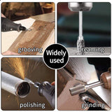 Tungsten Carbide Rotary Burr Set for Dremel, 10PCS Carbide Double Cut Carving Burr Bits with 1/8” Shank Rotary Tool Accessories for Woodworking, FOTYBEI