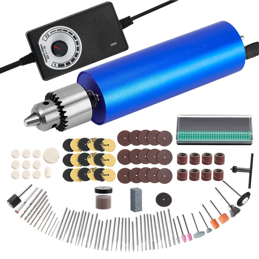 Winartton Electric Resin Polishing Kit, Resin Drill with 110 Accessories, Rotary Tool for Resin Casting Molds, Resin Sander and Polishing Kit for - WoodArtSupply