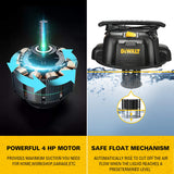 DEWALT DXV05P 5Gallon Poly Wet/Dry, 4 Peak HP Shop Vacuums, 5 Gallon, Yellow+Black DEWALT