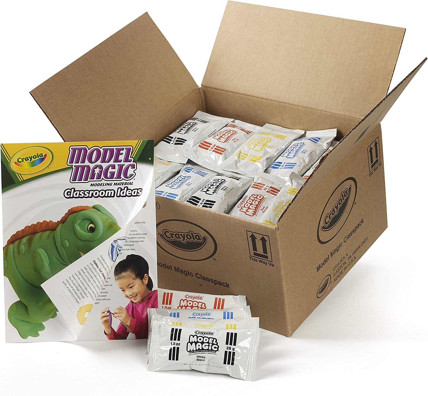 Crayola Model Magic (75ct), Kids Modeling Clay Alternative, 1oz Packs, School Supplies, Air Dry Clay, Modeling Material, Ages 3+ Crayola