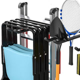 TORACK Garage Storage Organizer Systems, Wall Mount Overhead Shelving, 48 inch Heavy Duty Steel Tool Racks, 6-Pack 12'' Double Hooks, 48 inch by 7 TORACK