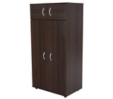 Inval 4-Door Armoire Wardrobe, Espresso Inval