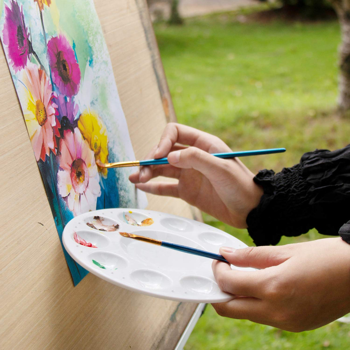 Mr. Pen- Paint Tray Palettes, 4 Pack, Paint Pallet, Paint Tray, Paint Palette, Paint Supplies, Palette, Paint Holder, Painting Palette, Paint Trays Mr. Pen