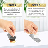 Therwen 30 Pcs Name Plates Laser Engraved Brushed Solid Brass Plate Personalized Plaque Blank Custom Name Tag Frame Name Label with Adhesive Backing Therwen