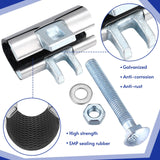 Tandefio 2 Pcs IPS Pipe Repair Clamp 304 Stainless Steel Pipe Clamp Patching and Repairing Leaky Pipes 3 Inch Length Suitable for Copper Pipes Tandefio