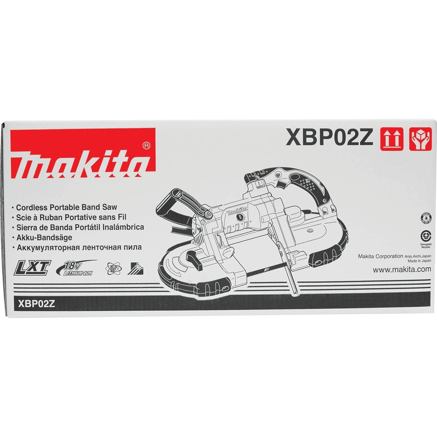 Makita XBP02Z 18V LXT Lithium-Ion Cordless Portable Band Saw, Tool Only Makita