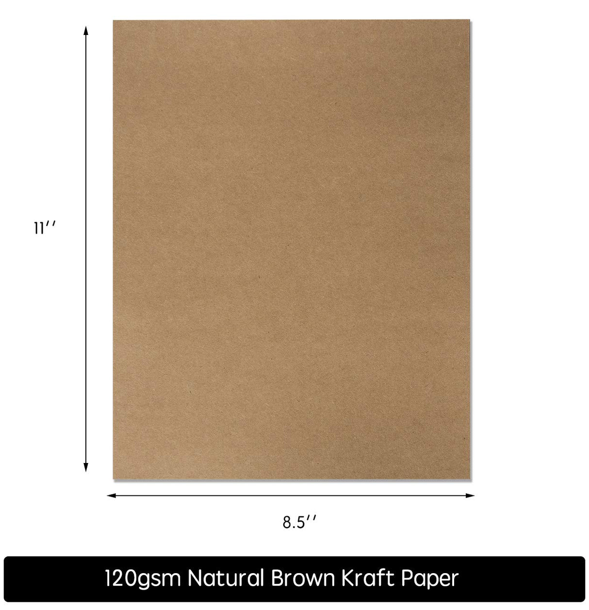 120 Pack Kraft Paper - Brown Stationery Paper- Brown Craft Paper for Arts and Craft, Drawing, D.I.Y. Projects - Letter Size Kraft Paper - Laser & Bargain Paradise