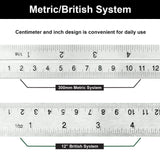 Nortools Combination Square Carpentry Tools with Metal-Body, Stainless Steel Blade Ruler, Accurate Woodworking Measure Square with Carpenter NORTOOLS