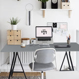 Kaboon 55x24 Grey Tabletop Only, Wood Desktop One Piece, Table Top for Standing Desk Frame, Laminate Countertop, Tabletop Board Only for Home and Kaboon