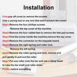 PIAOLGYI Replacement Spare Rubber Rollers for Cricut Maker,Accessories Compatible with Cricut Maker(Black) PIAOLGYI