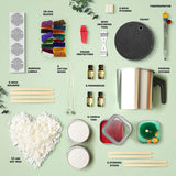 CraftBud Candle Making Kit - 56 Pieces Soy Candle Making Kit - Complete Candle Maker Kit - Best Candle Maker Kit for Adults and Beginners - Candle CraftBud