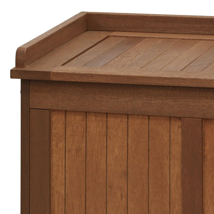 Furinno Dalam Outdoor Hardwood Storage Deck Box, Natural