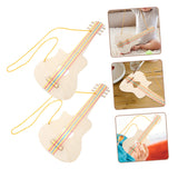 Toyvian 10 Pcs Child Guitar Mini Toys Miniature Guitar Miniature Guitar Toy Childrens Ukulele Unfinished Guitar Toy Crafts DIY Painting Guitar Toy Toyvian