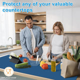 AECHY Silicone Mats for Kitchen Counter 47"x23.6"x0.08”, Largest Heat Resistant Mat Shipped Rolled Up Kitchen Island Silicone Countertop Protector AECHY