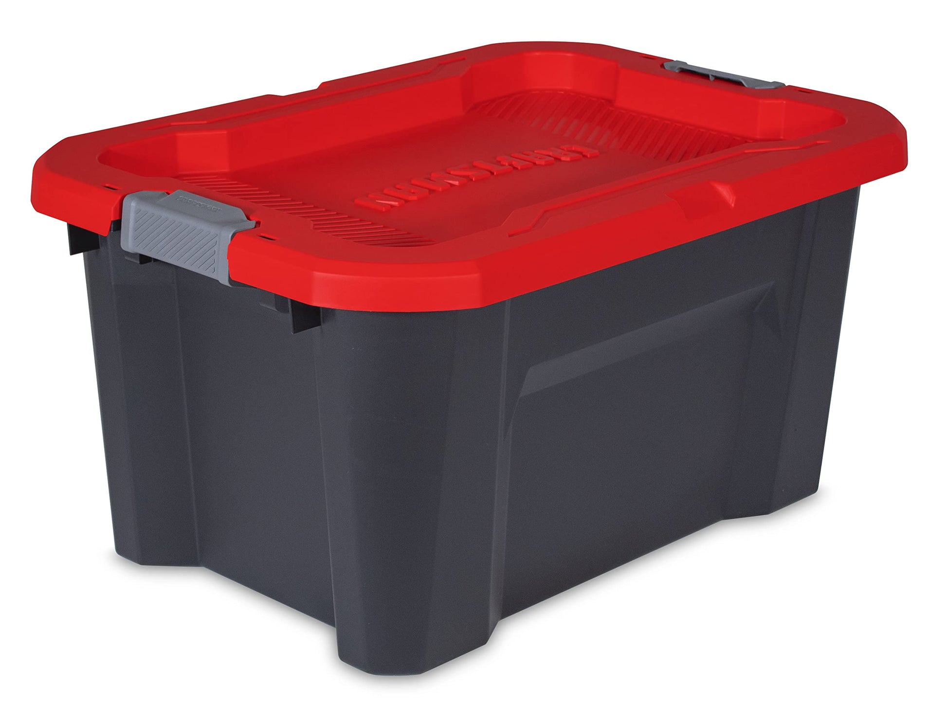 CX CRAFTSMAN, 20-Gallon Highly Durable Storage Bin & Dual Latching Lid, (14.3”H x 19.7”W x 28.2”D), Versatile Stacking Tote and Weather-Resistant - WoodArtSupply