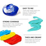 Shuttle Art Acrylic Paint, 15 Pack Acrylic Paint Large Bottle Set, 473ml/16oz Each, 14 Unique Colors and 1 More White, High Viscosity Art Paint for Shuttle Art