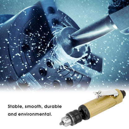 1Pcs 3/8Inch Straight Typed High Speed Power Drill, 22000RPM Powerful Air Drill Pneumatic Drill With 1/4'' Intake Powerful Aerodynamic For