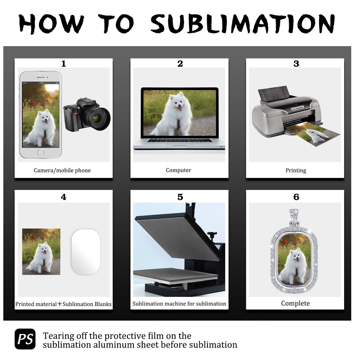 Junkin 24 Pcs Sublimation Rhinestone Trays Pendant Set, Including 6 Double Sided Blank Rhinestone Bezel Trays, 6 Pcs Thick Chains with 12 Sublimation Junkin