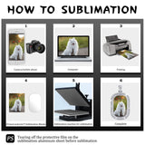 Junkin 24 Pcs Sublimation Rhinestone Trays Pendant Set, Including 6 Double Sided Blank Rhinestone Bezel Trays, 6 Pcs Thick Chains with 12 Sublimation Junkin