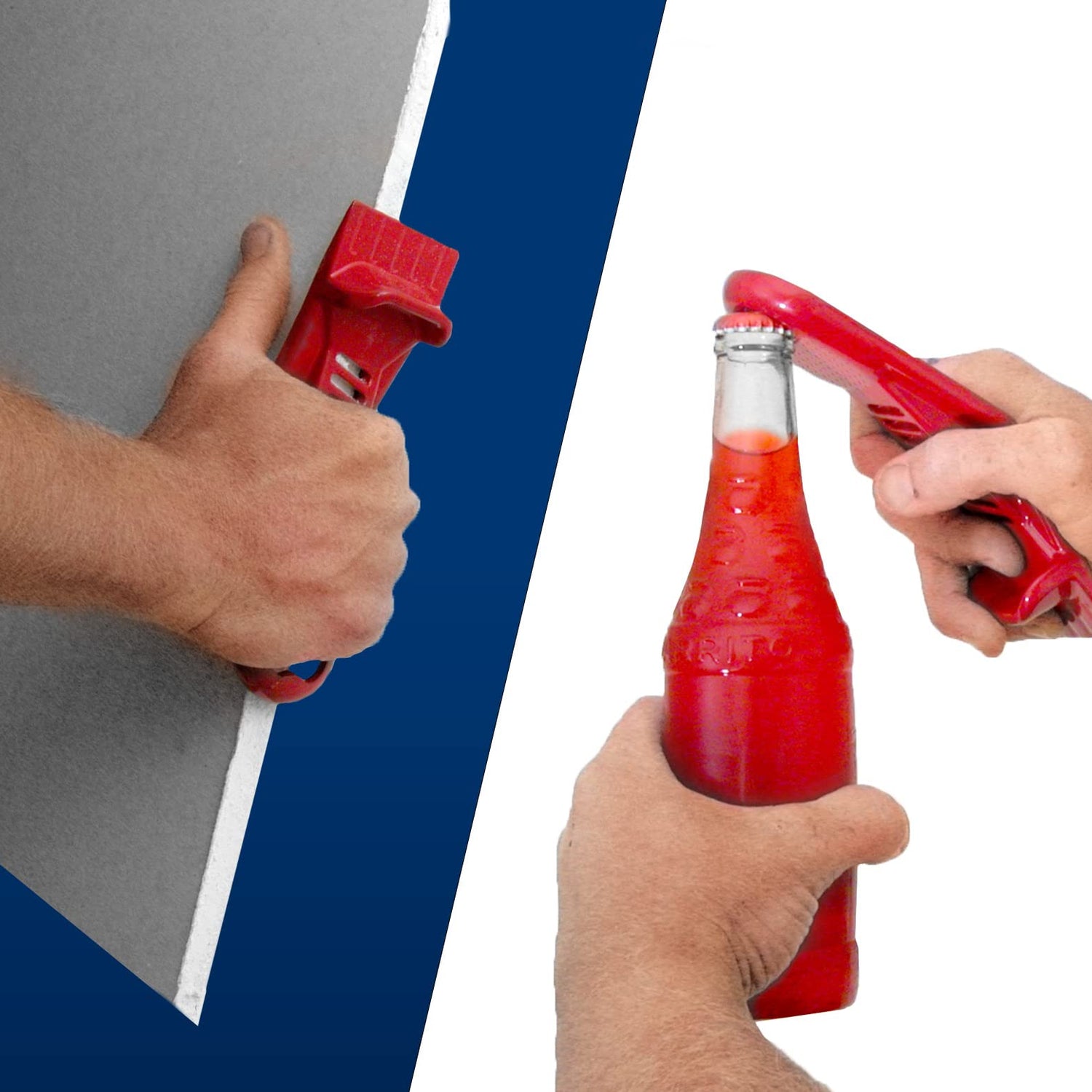 Marshalltown Drywall Panel Lifter, Drywall Rasp, Drywall Tool Includes Built In Bottle Opener, Lightweight, Non-Clogging Rasp, Door Hanging Tool, Marshalltown