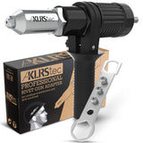 KLRStec Professional Rivet Gun Adapter - Rivet Attachment for Cordless Screwdrivers and Drills - Easy processing for Pop Rivets KLRS