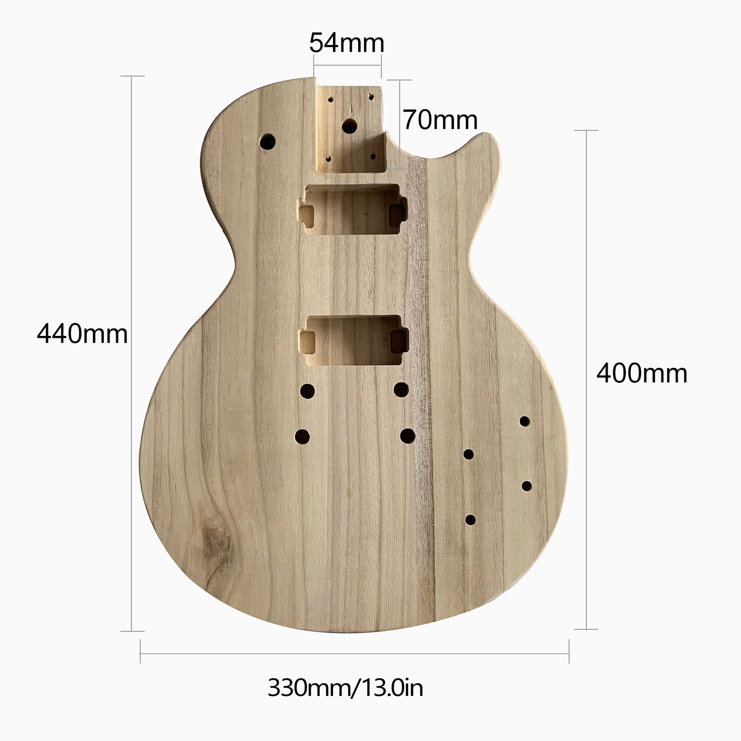 JINGFENG Unfinished Electric Guitar Body Maple Wood Blank Guitar Barrel for PB Style Bass Guitars DIY Parts - WoodArtSupply