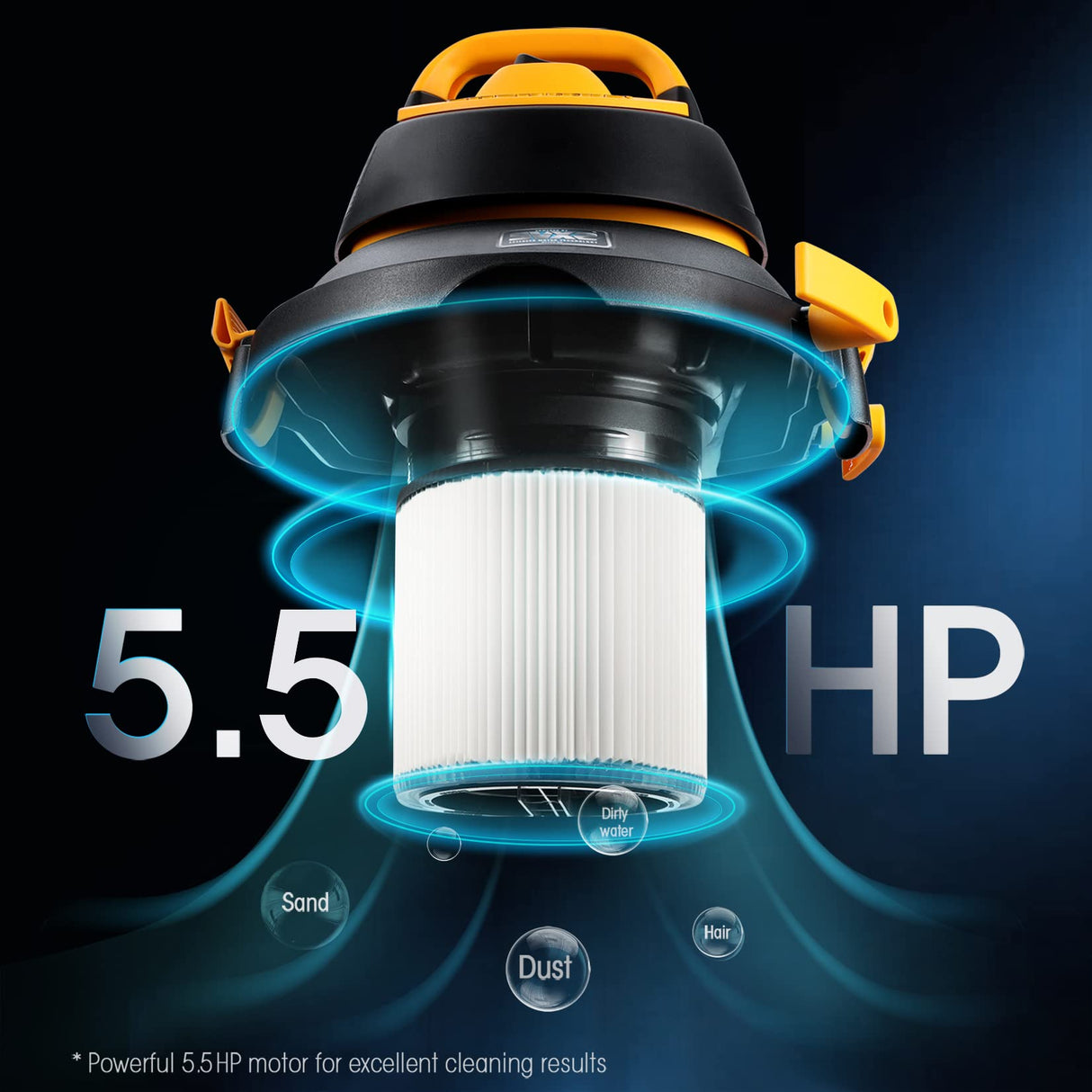 Shop-Vac 4 Gallon 5.5 Peak HP Wet/Dry Utility Vacuum with SVX2 Motor Technology, 3 in 1 Function Portable Shop Vacuum with Cart, Attachments, 5914000 Shop-Vac