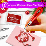 WAYCOM 18 Pcs Rubber Stamp Making Kit,Rubber Carving Block Linoleum Cutter Set Rubber Stamp Carving Block Craft Ink Pad Hobby Knife Pencil for DIY WAYCOM