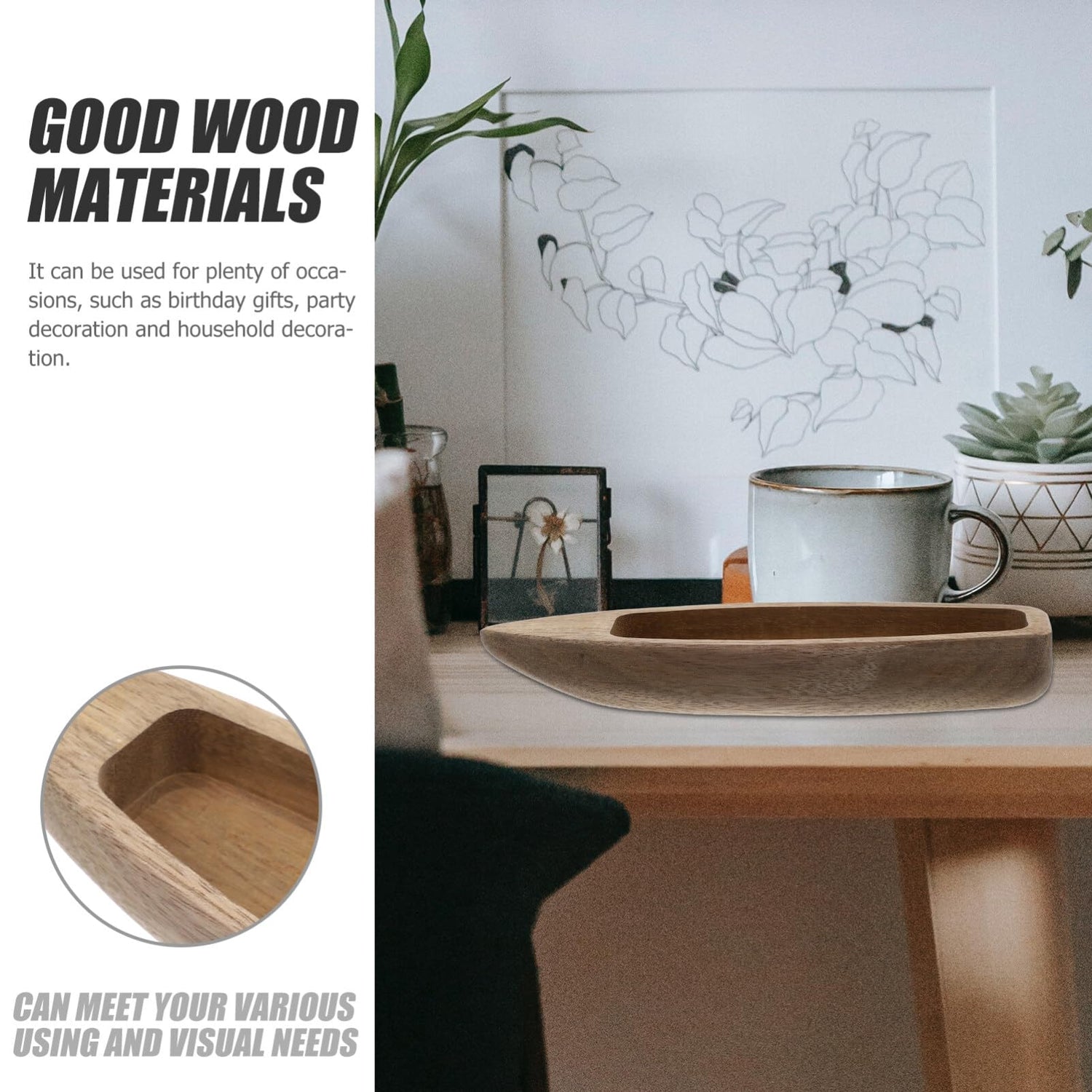 VOSAREA Office Decor Home Decor Unfinished Wooden Boat Model Wood Craft Boat Adornment Crafting Boat Model Desktop Boat Wood Boat Ornament Nautical VOSAREA