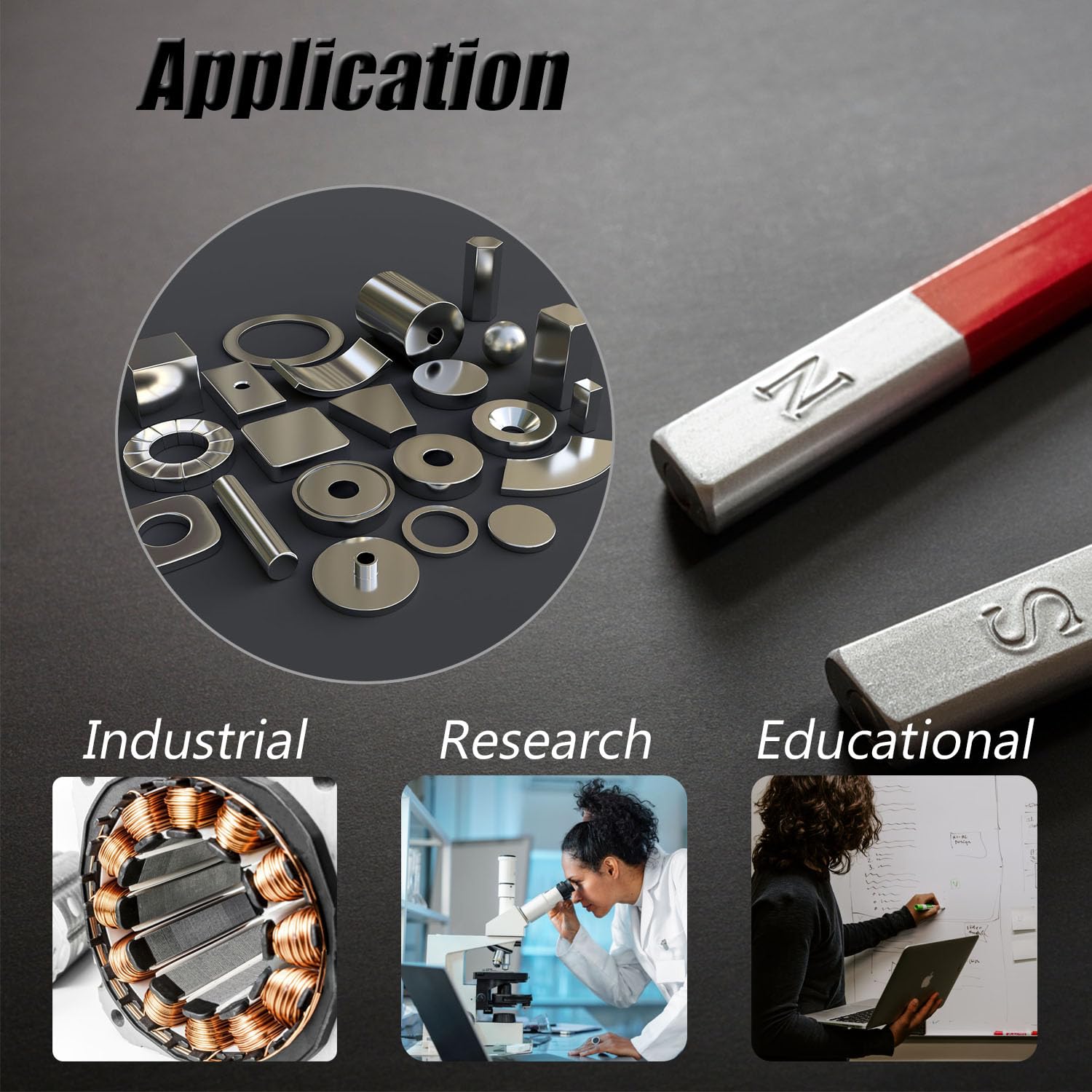 REALTH Square Magnets Neodymium Rare Earth Magnets for Research Industrial Purposes Educational(MCB1206) Realth