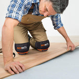 REXBETI Knee Pads for Work, Construction Gel Knee Pads Tools, Heavy Duty Comfortable Anti-slip Foam Knee Pads for Cleaning Flooring and Garden, REXBETI