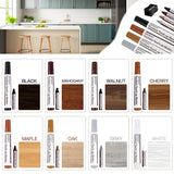 DEWEL Furniture Markers Touch Up, Upgrade Wood Furniture Repair Kit, Premium Wood Scratch Repair Markers and Wax Sticks for Wood Stains Scratches DEWEL