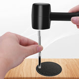 Alritz 120 Set Leather Snap Fasteners Kit with Hammer Puncher, 12.5mm Metal Button Snaps Press Studs with 4 Setter Tools for Clothes, Jackets, Jeans Alritz