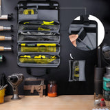 TICONN Tool Roll Bag, Heavy Duty Roll Up Tool Bag Organizer, Portable Visible Tool Storage Bag with 2 Detachable Tool Pouch (Green) TICONN