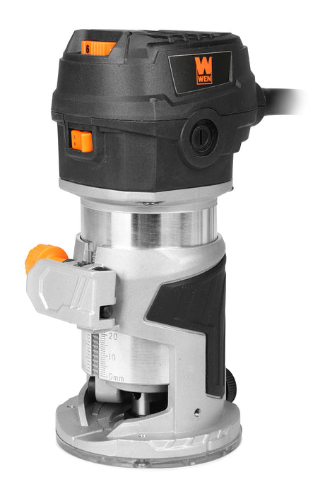 WEN RT1460 6-Amp Handheld 1/4-Inch Variable Speed Laminate Trim Router for Woodworking WEN