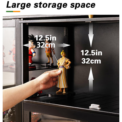 MXBCTMM Display Cases for Collectibles Acrylic Display case Glass Display Cabinet Curio Cabinet Figure Display case Cabinet China Cabinet Storage - WoodArtSupply