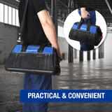 WORKPRO 16-inch Wide Mouth Tool Bag with Water Proof Molded Base WORKPRO