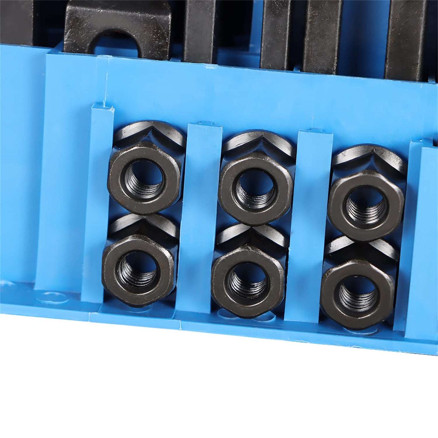 mitoharet 58 Pc 1/2 Inch T-Slot Hold Down Clamp Clamping Kit Mill Machinist Set Replacement for Bridgeport Milling Machine with Plastic Storage Box mitoharet